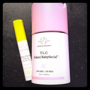 Drunk Elephant T.L.C. Sukari Babyfacial plus oil